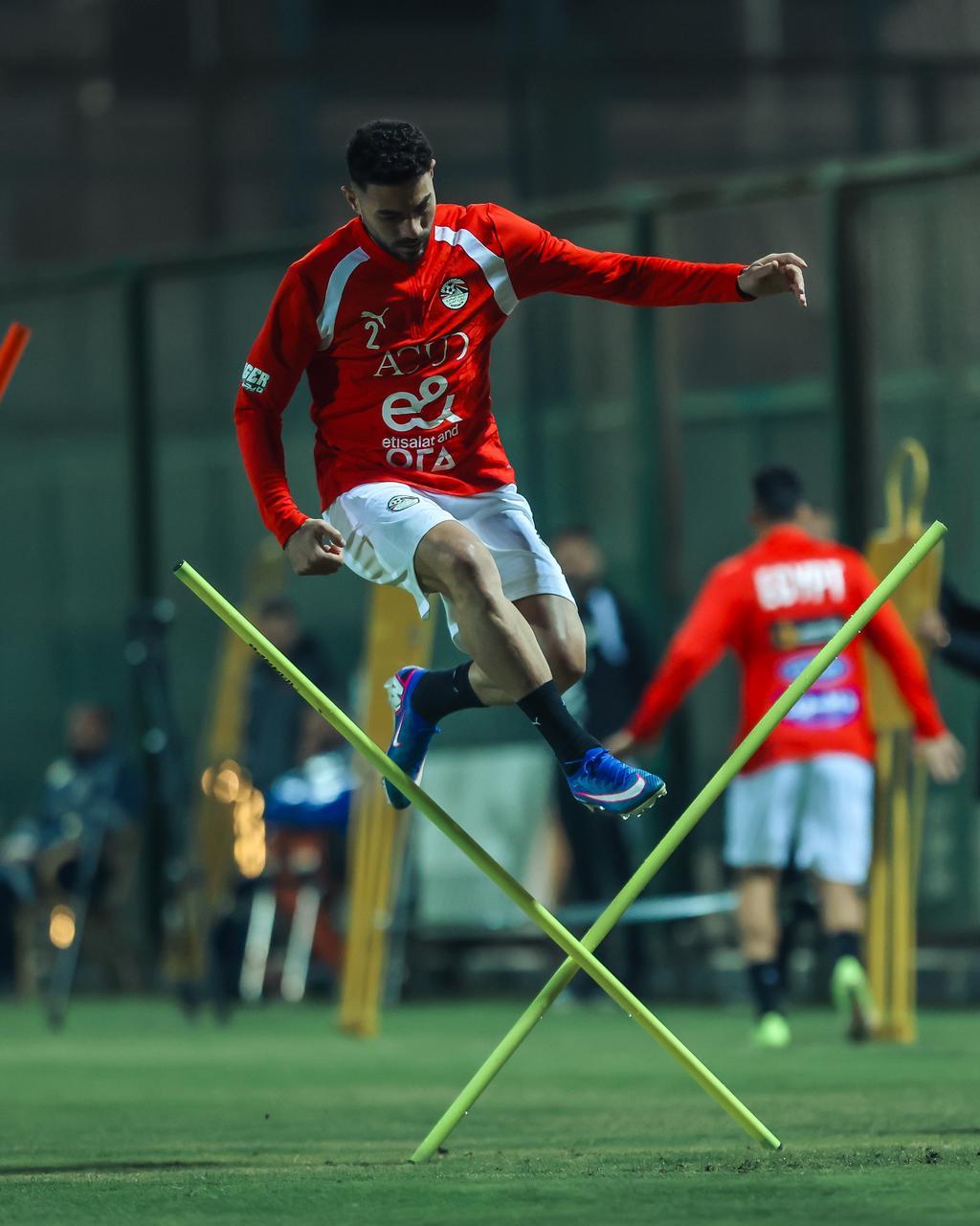 منتخب مصر يخوض ثاني  تدريباته بمركز المنتخبات الوطنية استعدادا لوديتي السعودية و إسبانيا 