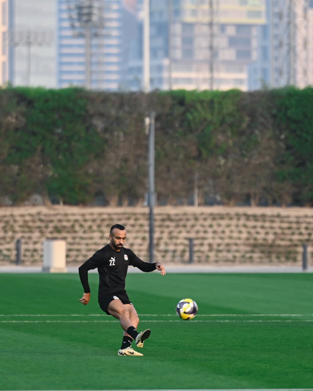 منتخب مصر المشارك في كأس العرب يواصل تحضيراته لمواجهة الإمارات