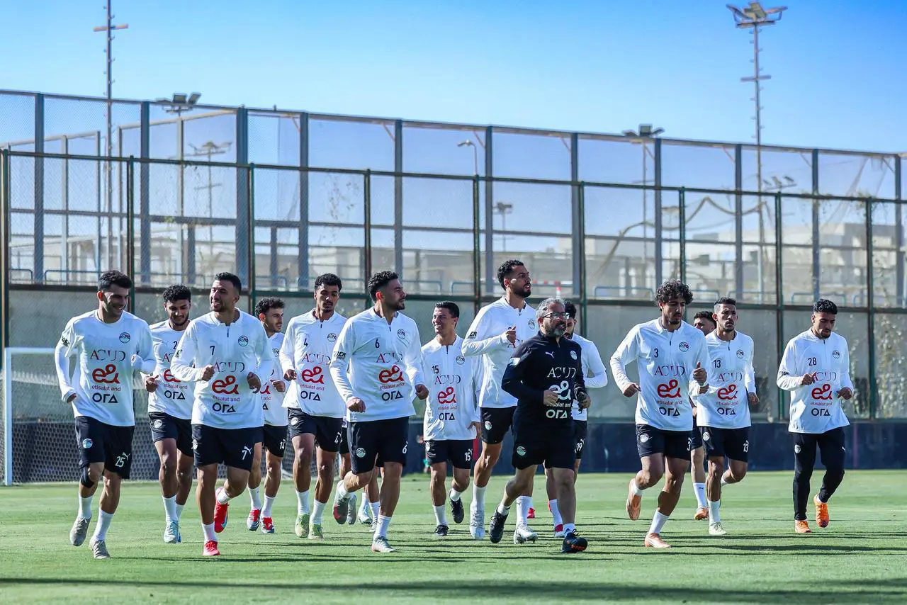 تدريبات منتخب مصر في مركز المنتخبات الوطنية استعدادا لأمم أفريقيا
