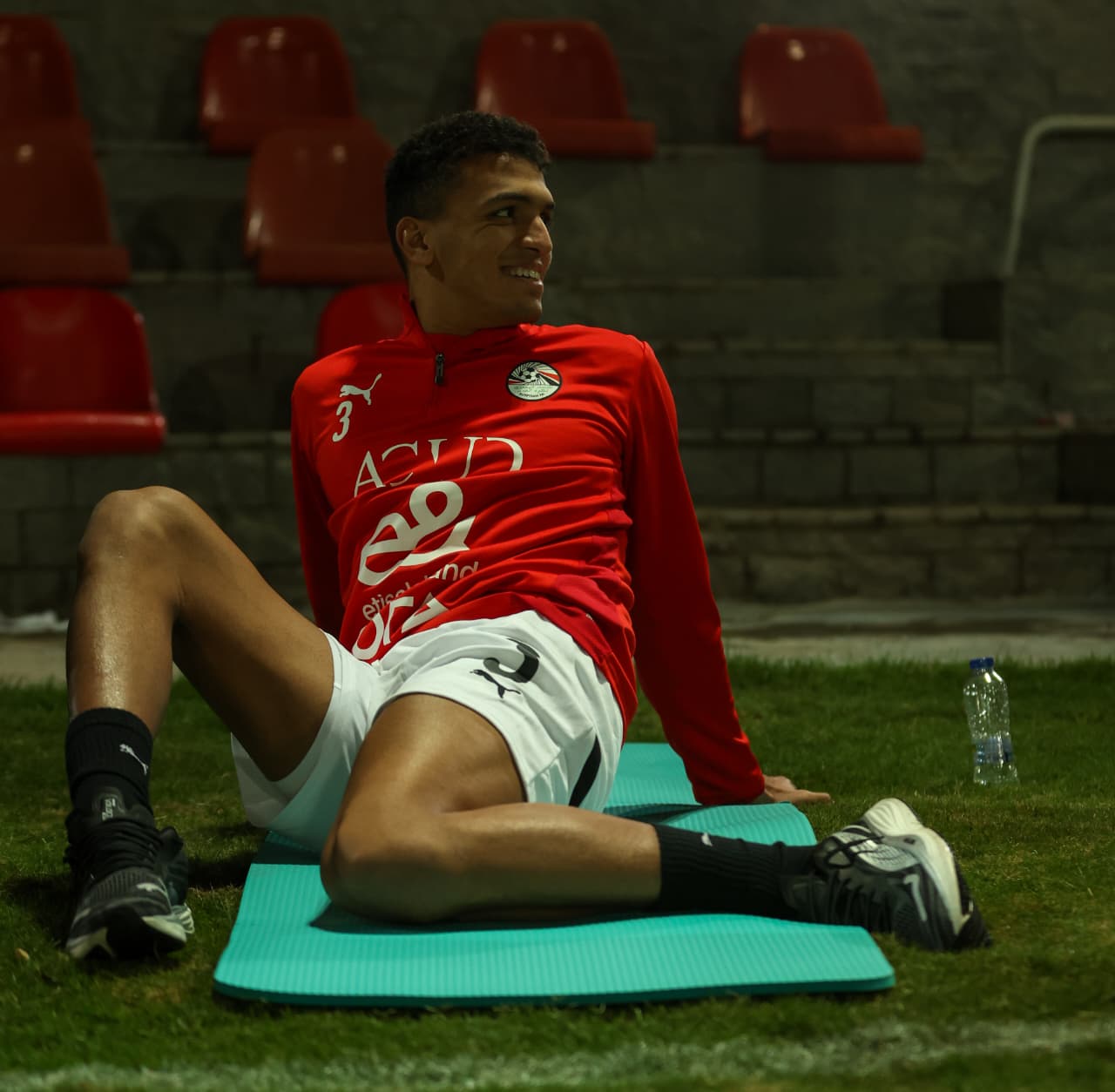 تدريب منتخب مصر المشارك في كأس العرب استعدادًا لمواجهتي الجزائر