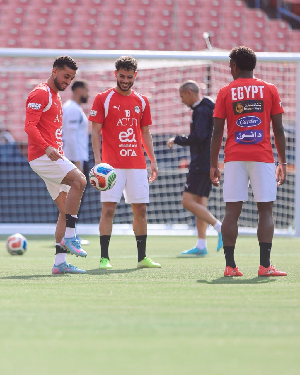 منتخب مصر يختتم تدريباته استعداداً لمواجهة البرازيل ودياً