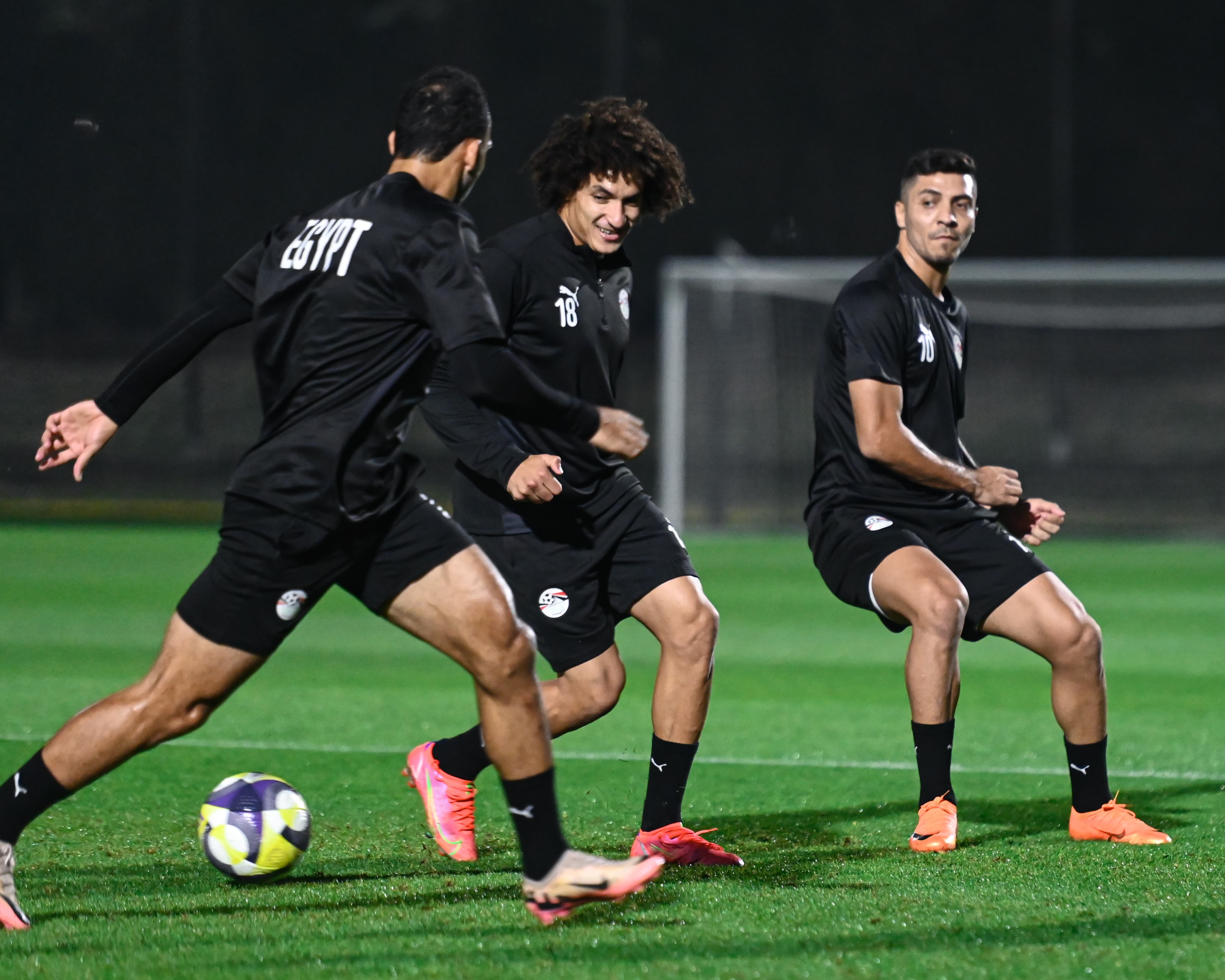 تدريبات منتخب مصر المشارك في كأس العرب استعدادا لمواجهة الأردن