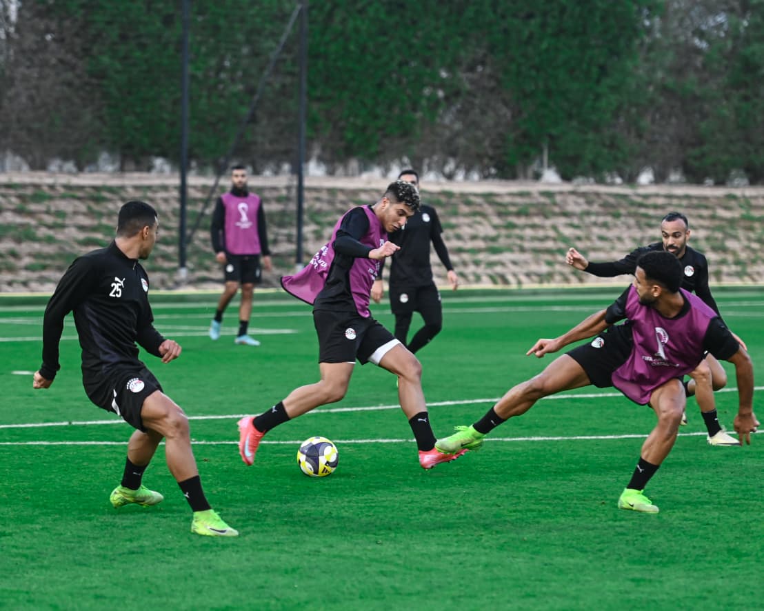 منتخب مصر المشارك في كأس العرب يواصل تحضيراته لمواجهة الإمارات