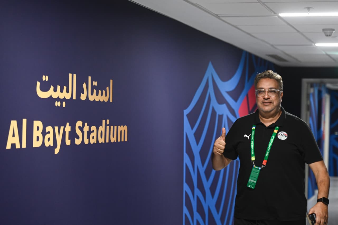 منتخب مصر المشارك في كأس العرب يصل لملعب البيت قبل مواجهة الأردن