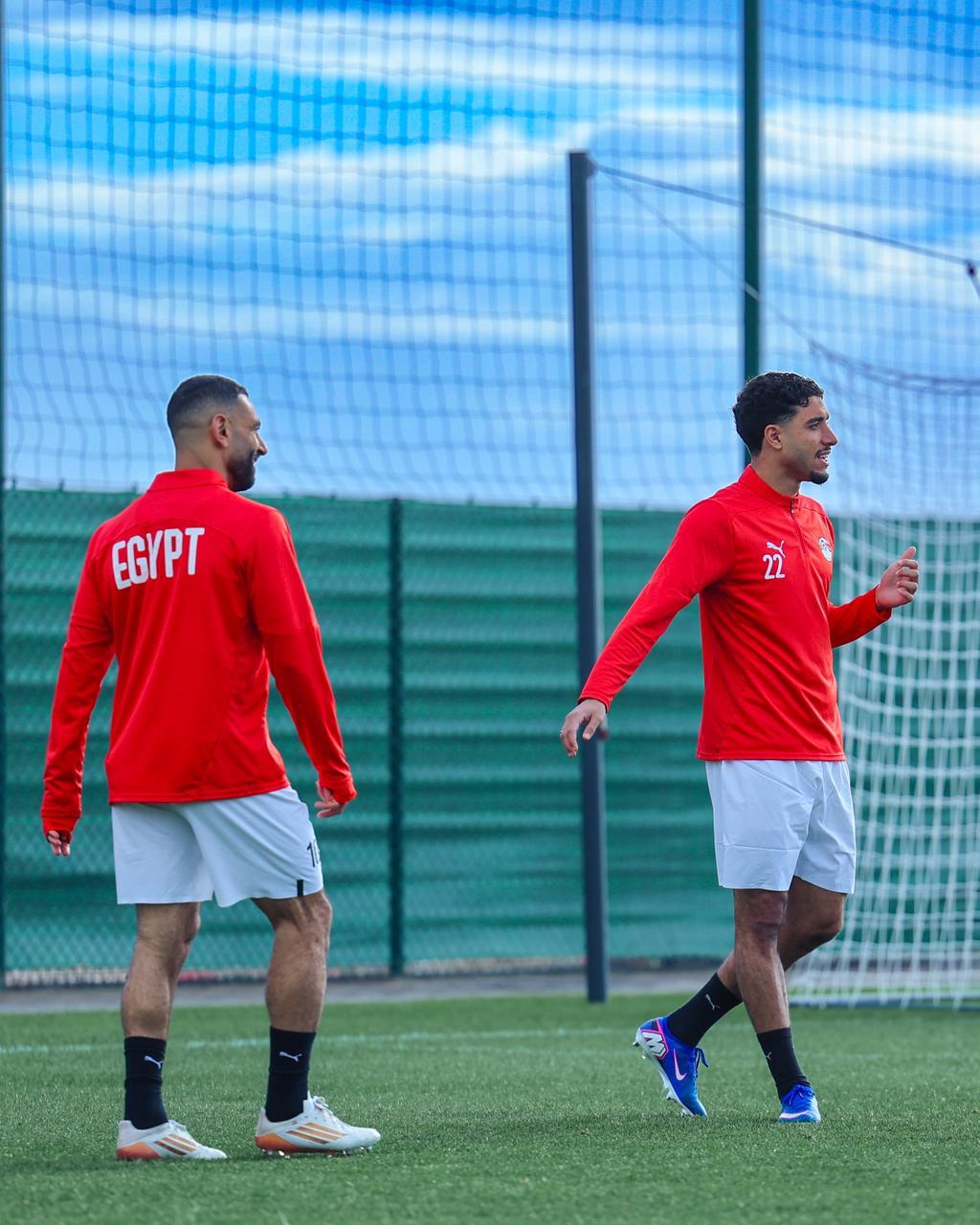 منتخب مصر يختتم تدريباته قبل مواجهة بنين غدًا