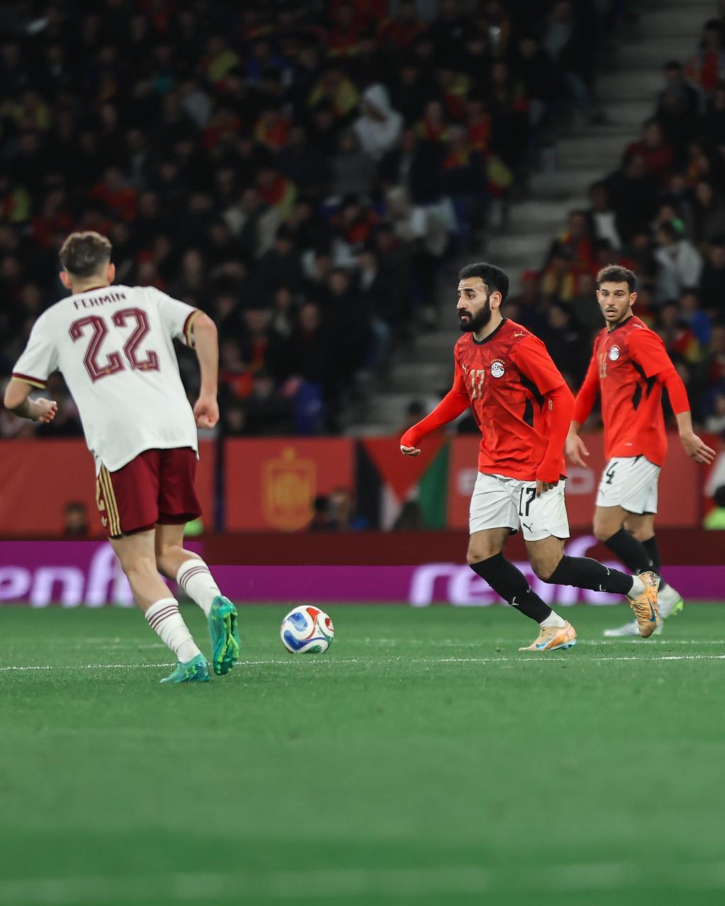 بالصور .. منتخب مصر يتعادل مع إسبانيا بعد أداء رائع