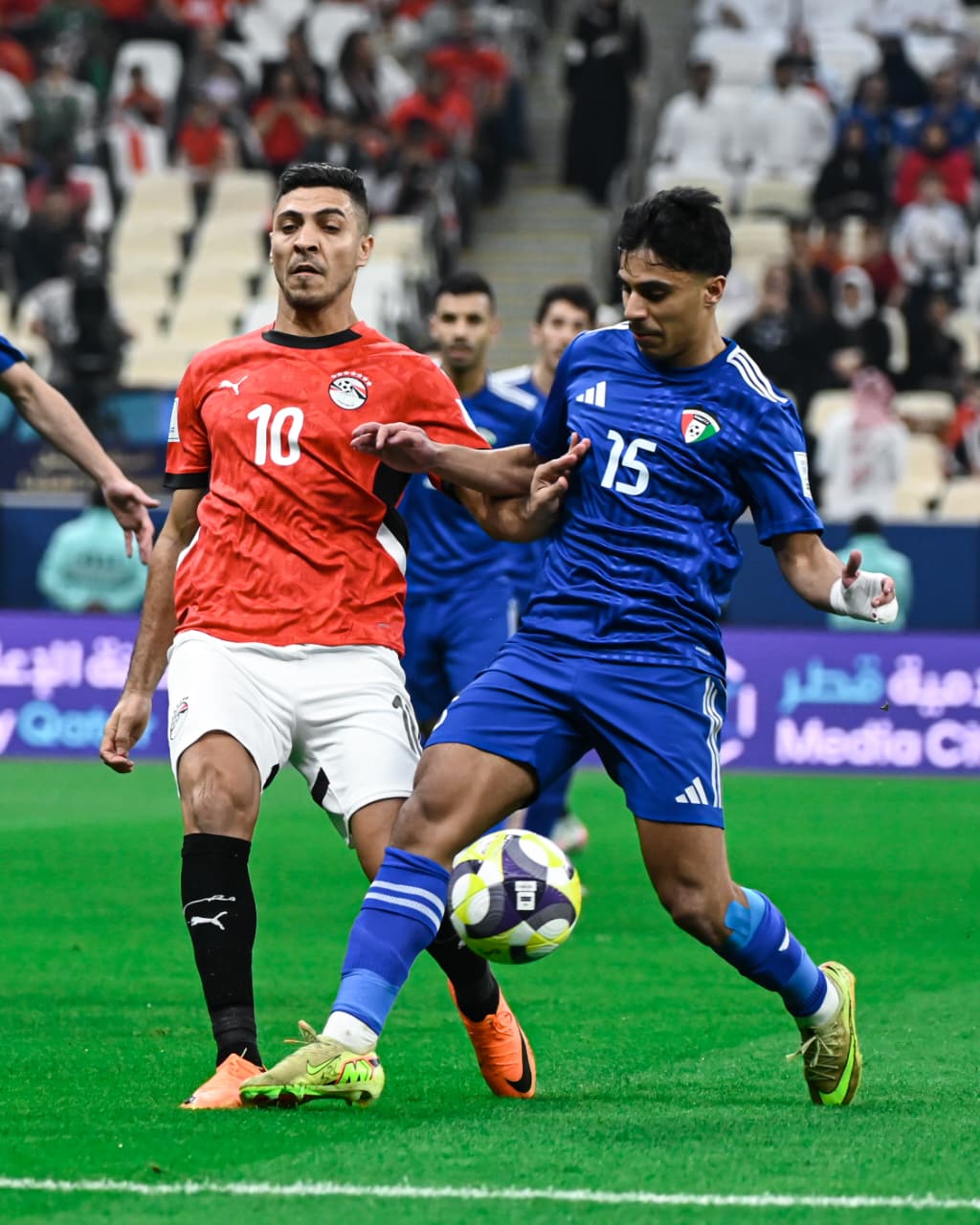 منتخب مصر المشارك في كأس العرب يفتتح مشواره بالتعادل مع الكويت