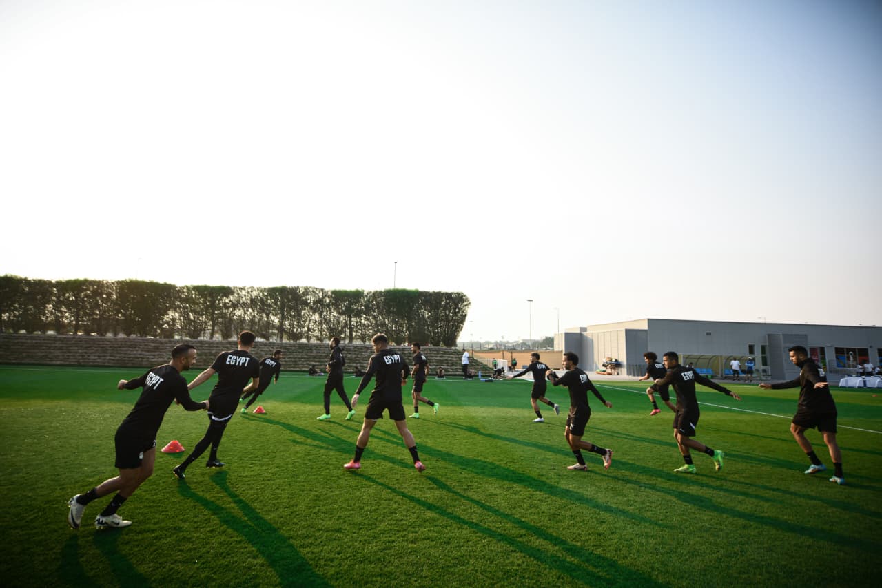 منتخب مصر المشارك في كأس العرب يواصل تحضيراته لمواجهة الإمارات