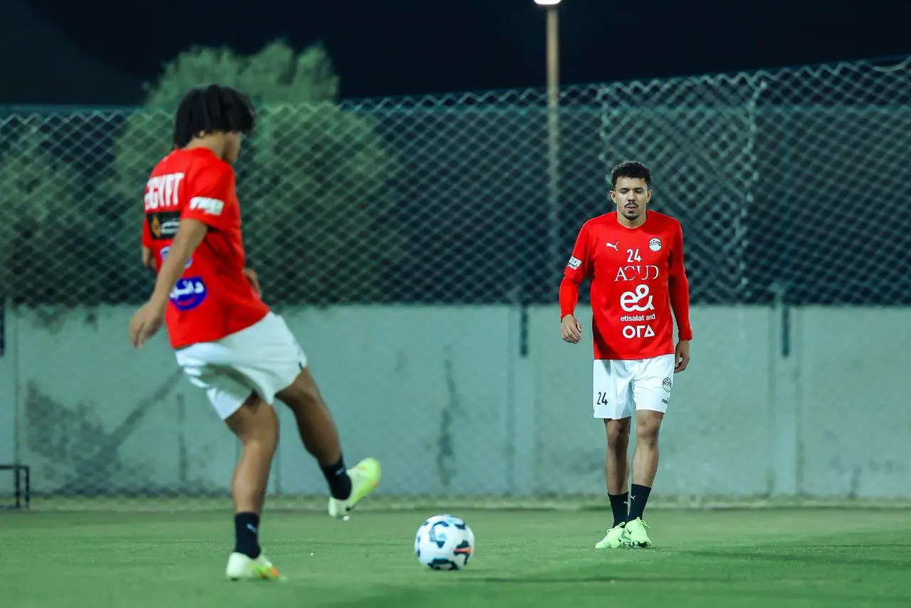 منتخب مصر يختتم تحضيراته لمواجهة أوزبكستان في دورة العين