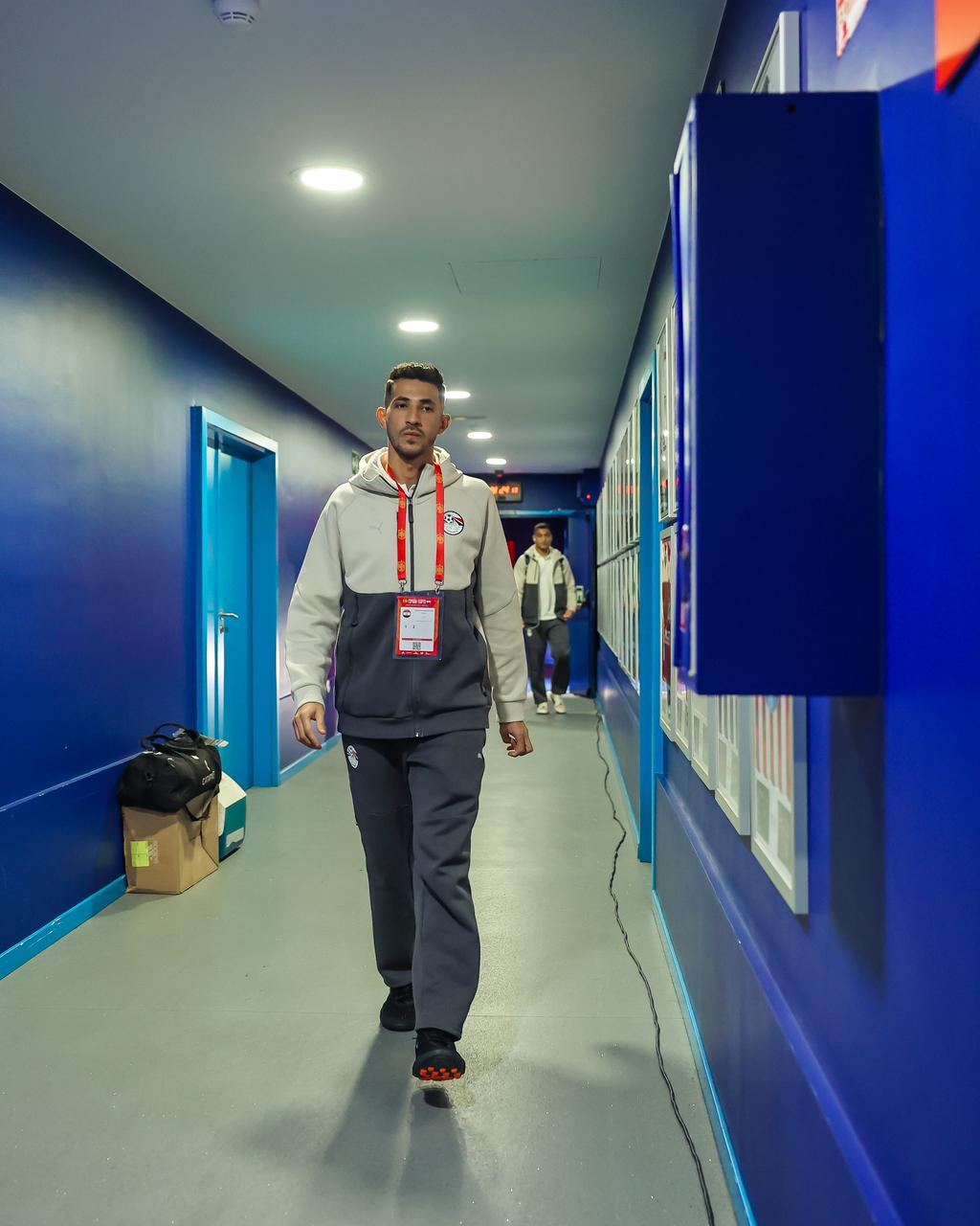 وصول منتخب مصر لملعب إسبانيول قبل مواجهة إسبانيا