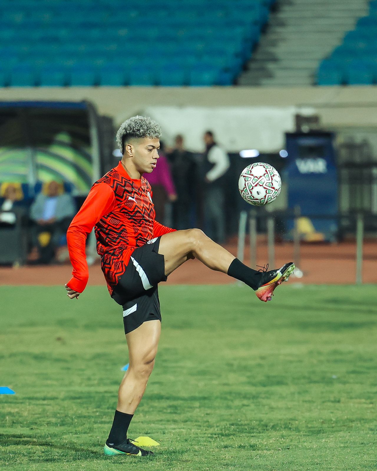 منتخب مصر قبل انطلاق مباراة نيجيريا