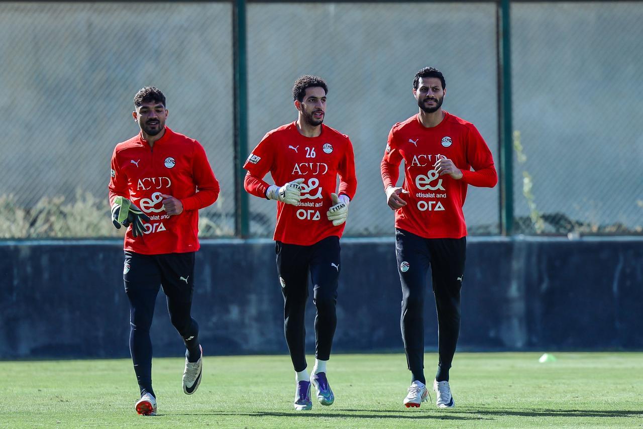 تدريبات منتخب مصر في مركز المنتخبات الوطنية استعدادا لأمم أفريقيا