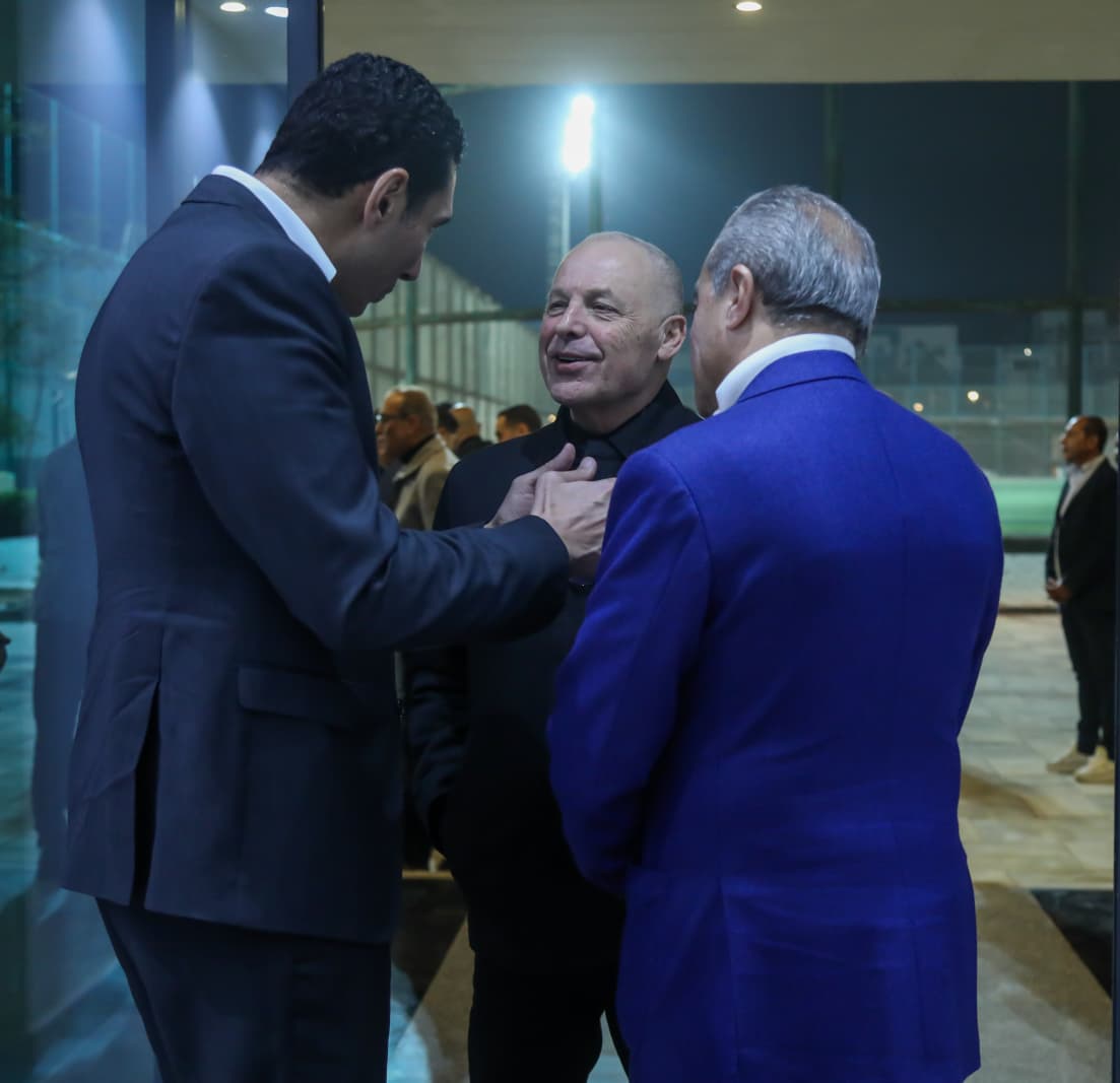 زيارة جوهر نبيل وزير الشباب والرياضة الجديد للاتحاد المصري