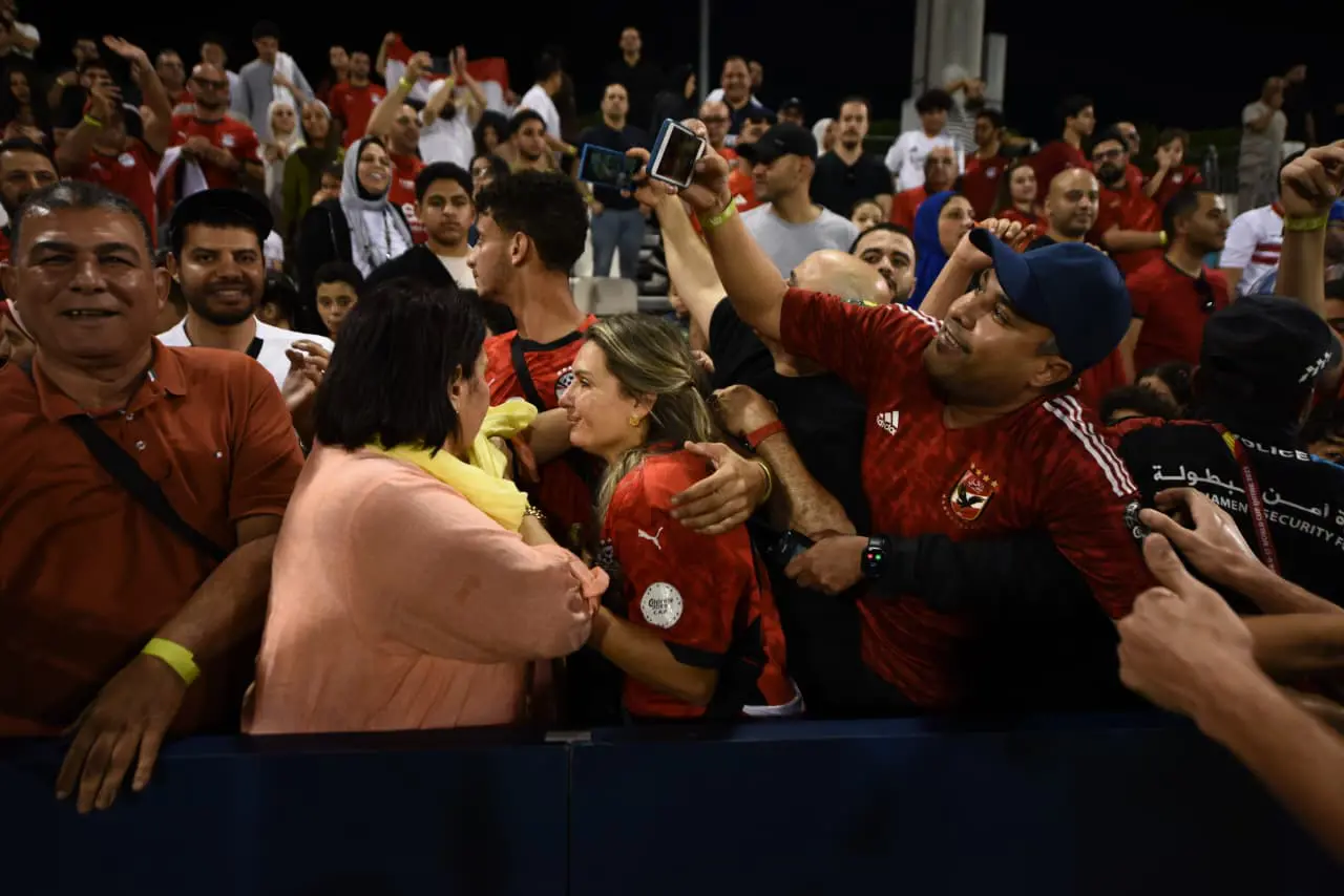 فرحة المنتخب الوطني تحت 17 سنة بعد التعادل مع فنزويلا بعشرة لاعبين