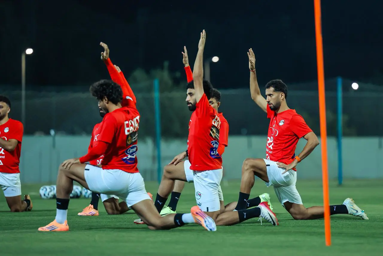 منتخب مصر يختتم تحضيراته لمواجهة أوزبكستان في دورة العين