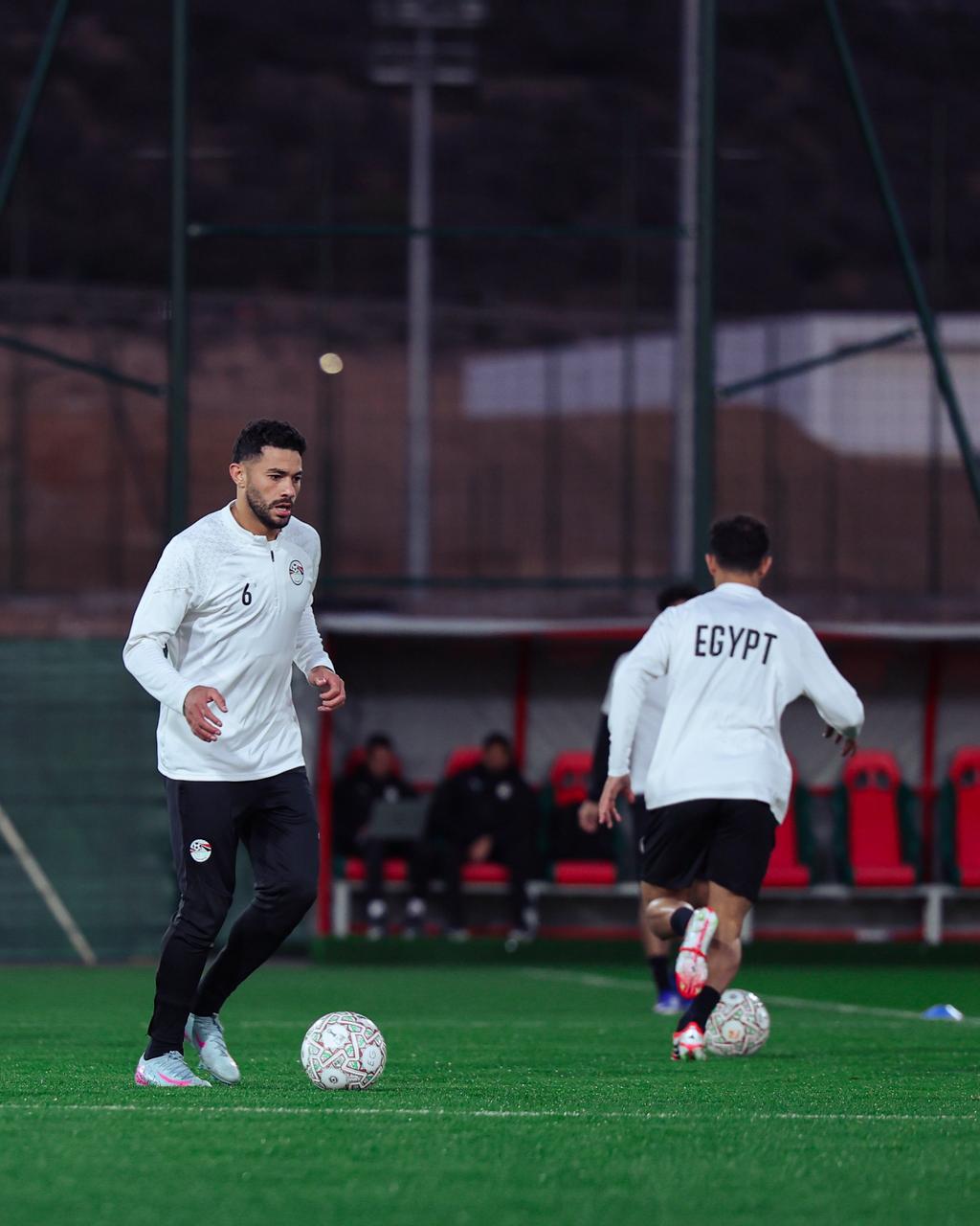 منتخب مصر يواصل تدريباته قبل مواجهة كوت ديفوار