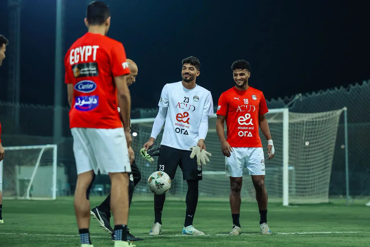 منتخب مصر يختتم تحضيراته لمواجهة أوزبكستان في دورة العين