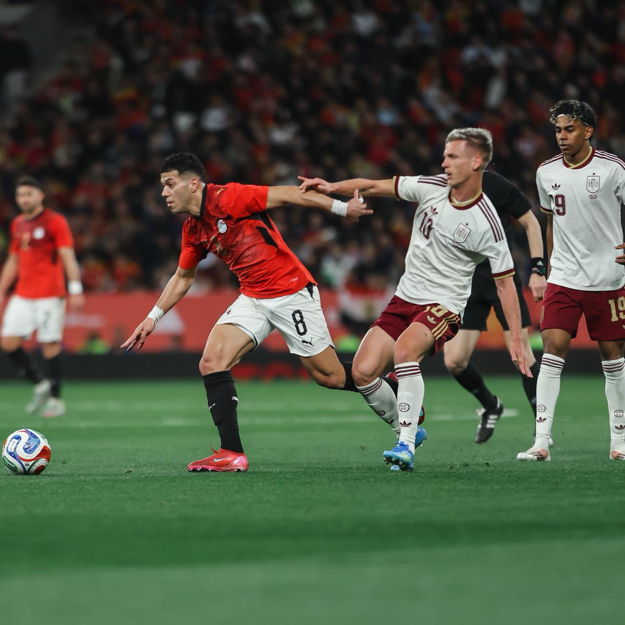 بالصور .. منتخب مصر يتعادل مع إسبانيا بعد أداء رائع