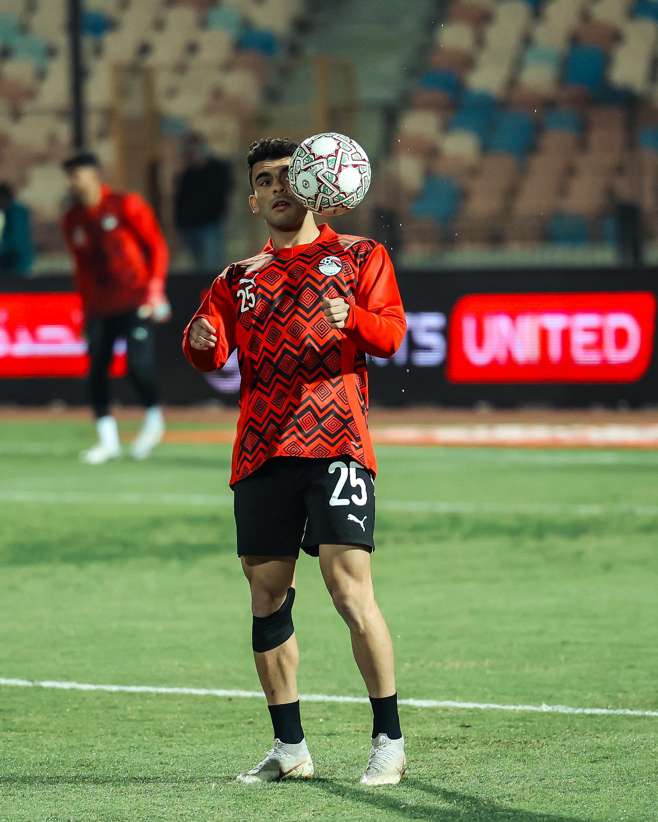 منتخب مصر قبل انطلاق مباراة نيجيريا