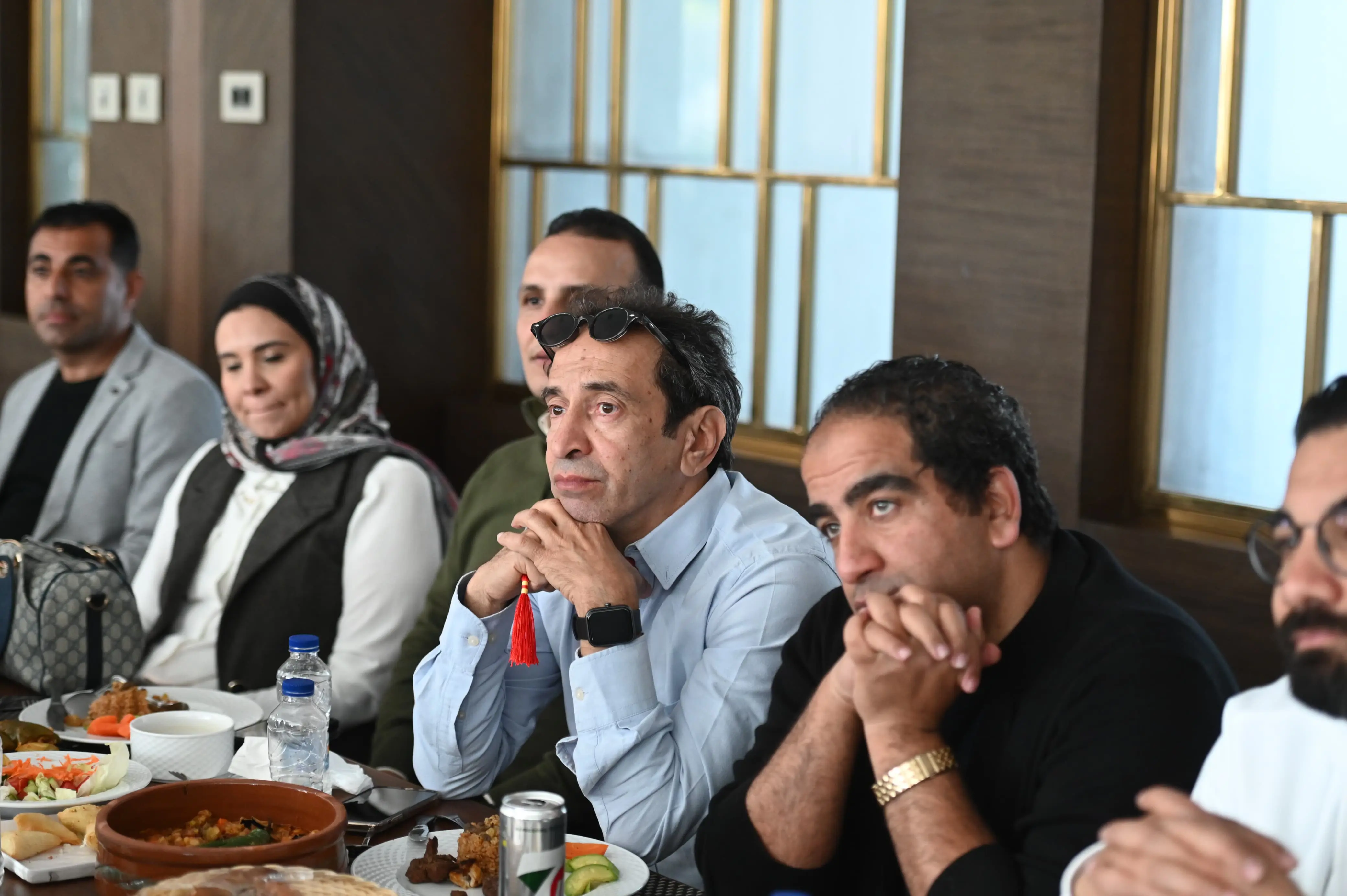 أبوريدة  يستقبل الصحفيين في مقر الاتحاد المصري