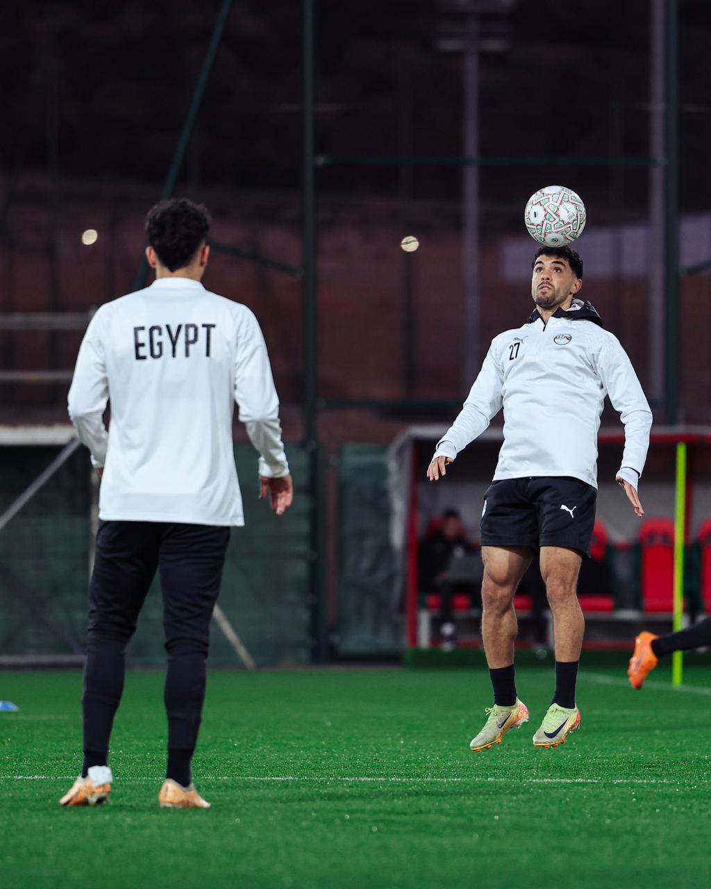 منتخب مصر يواصل تدريباته قبل مواجهة كوت ديفوار