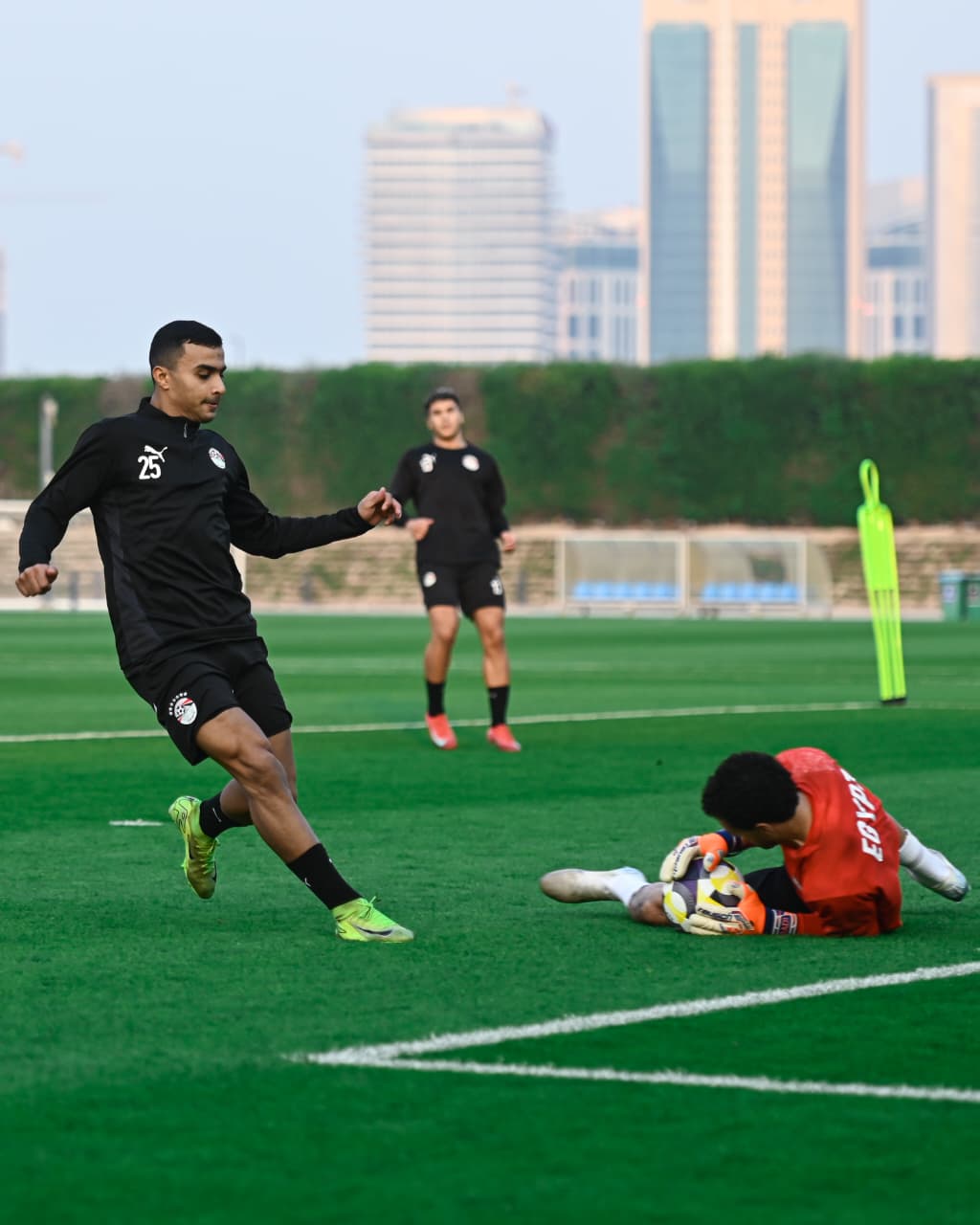 منتخب مصر المشارك في كأس العرب يواصل تحضيراته لمواجهة الإمارات