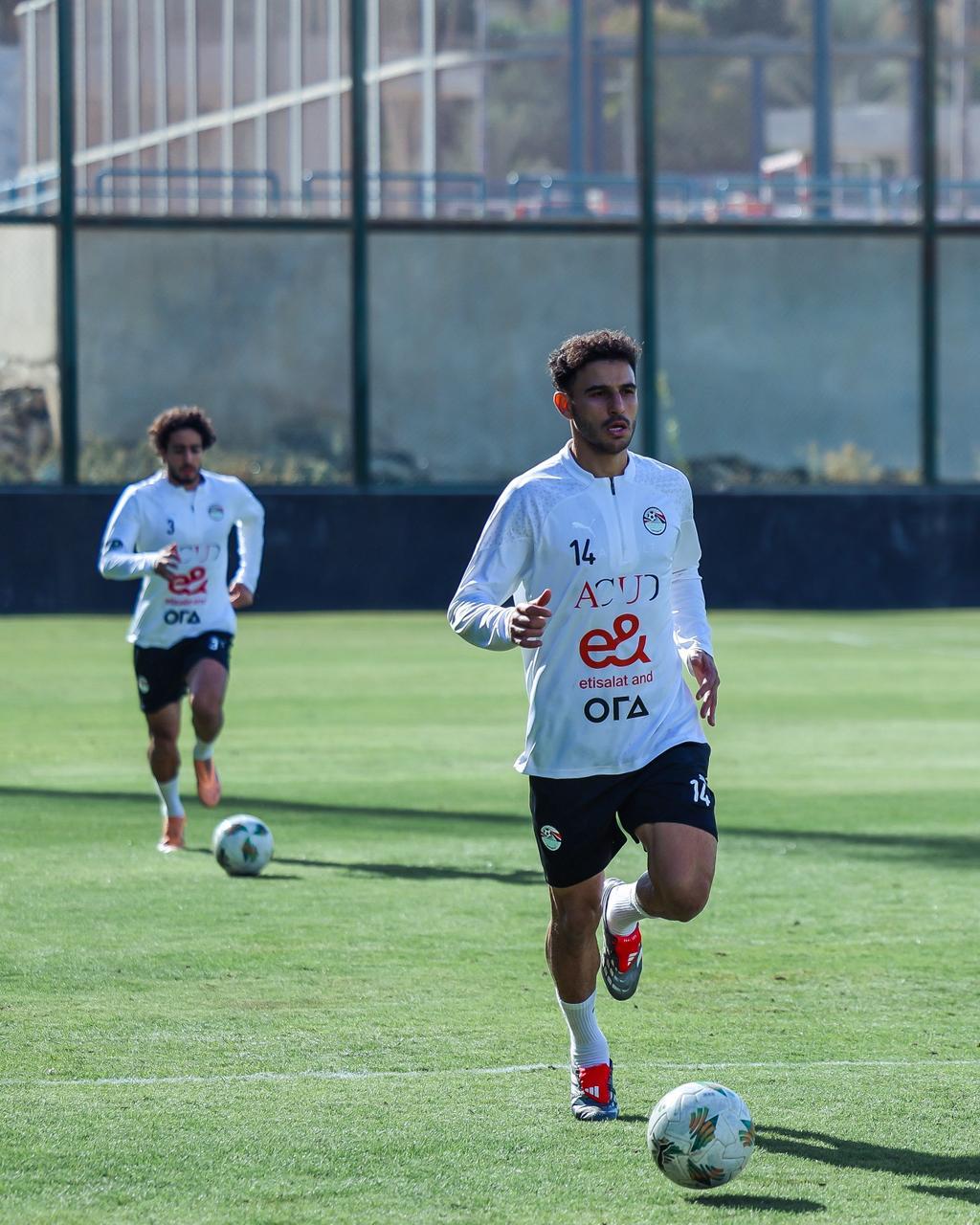 تدريبات منتخب مصر في مركز المنتخبات الوطنية استعدادا لأمم أفريقيا