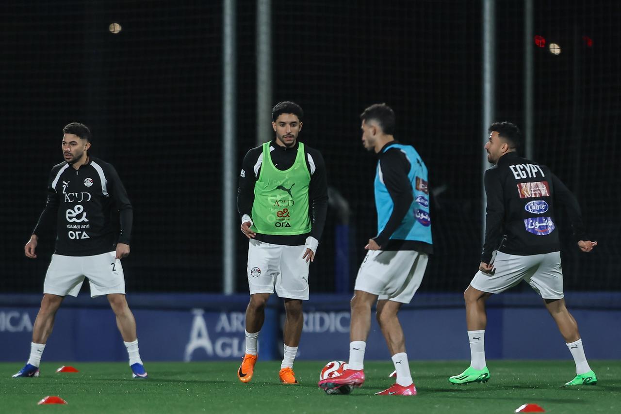 منتخب مصر يخوض تدريبه في "إسبانيول" استعداداً لودية إسبانيا