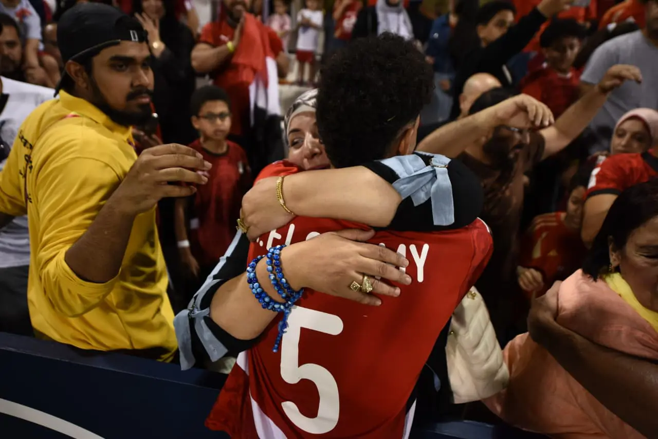 فرحة المنتخب الوطني تحت 17 سنة بعد التعادل مع فنزويلا بعشرة لاعبين