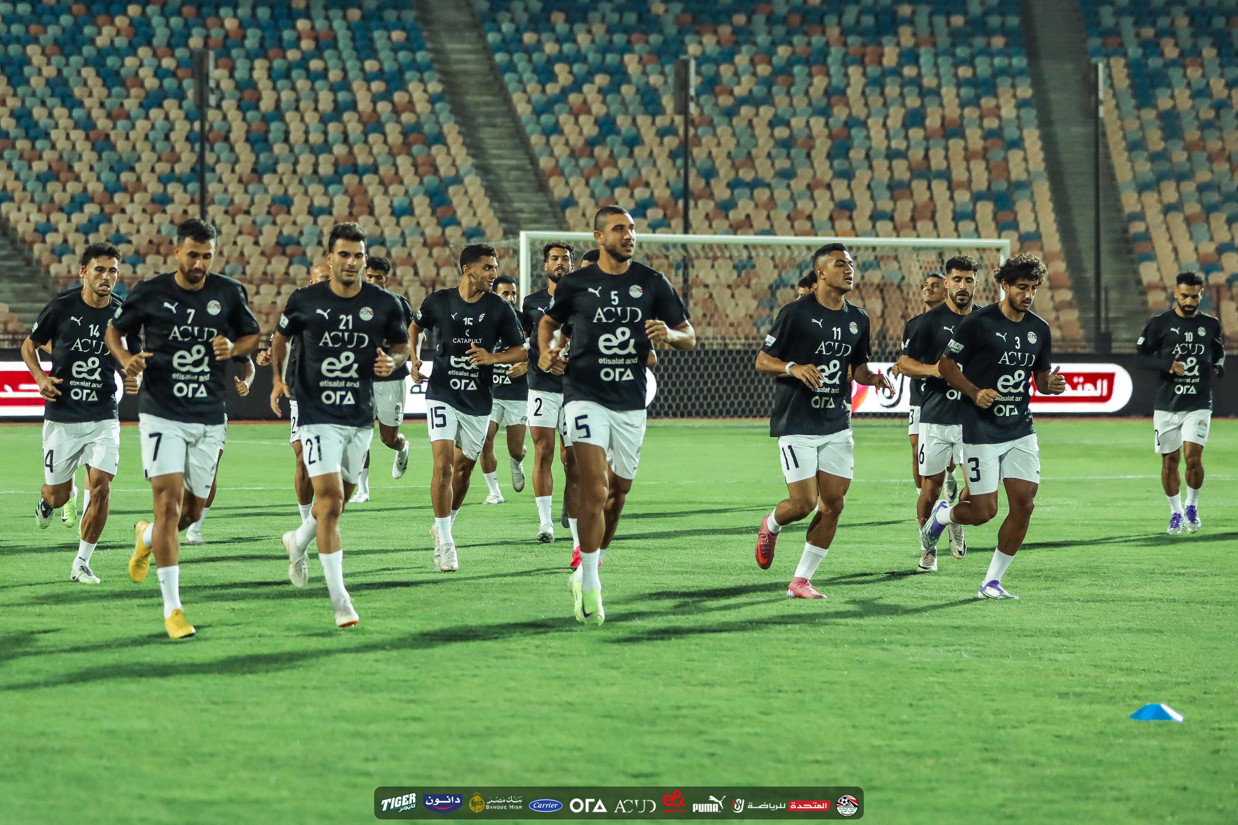 منتخب مصر يواصل تدريباته بإستاد القاهرة استعدادًا لمواجهة إثيوبيا