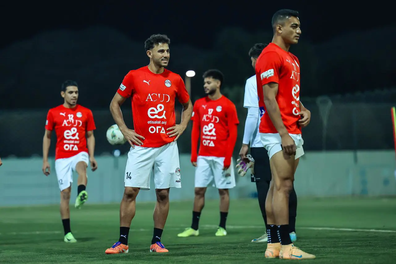 منتخب مصر يختتم تحضيراته لمواجهة أوزبكستان في دورة العين