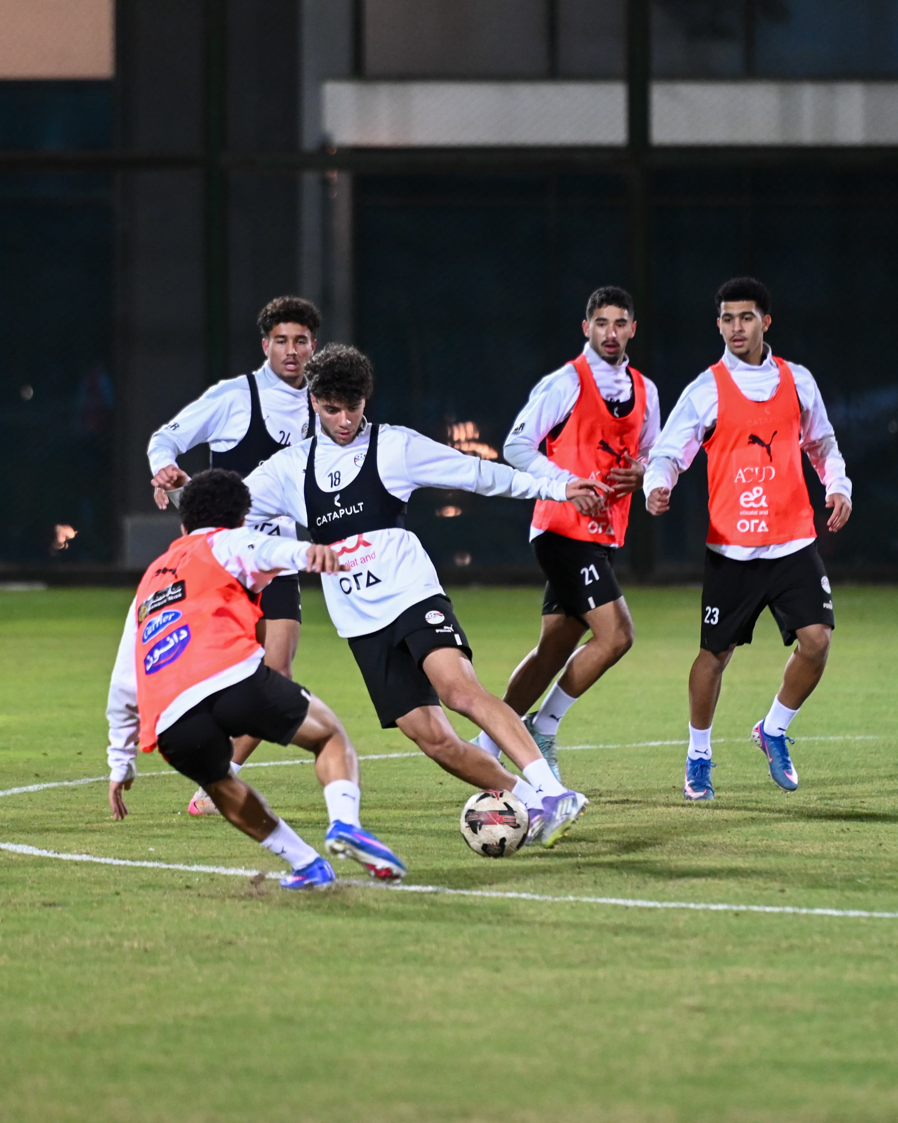 منتخب مصر 2007 يواصل تدريباته استعدادًا لوديتي العراق