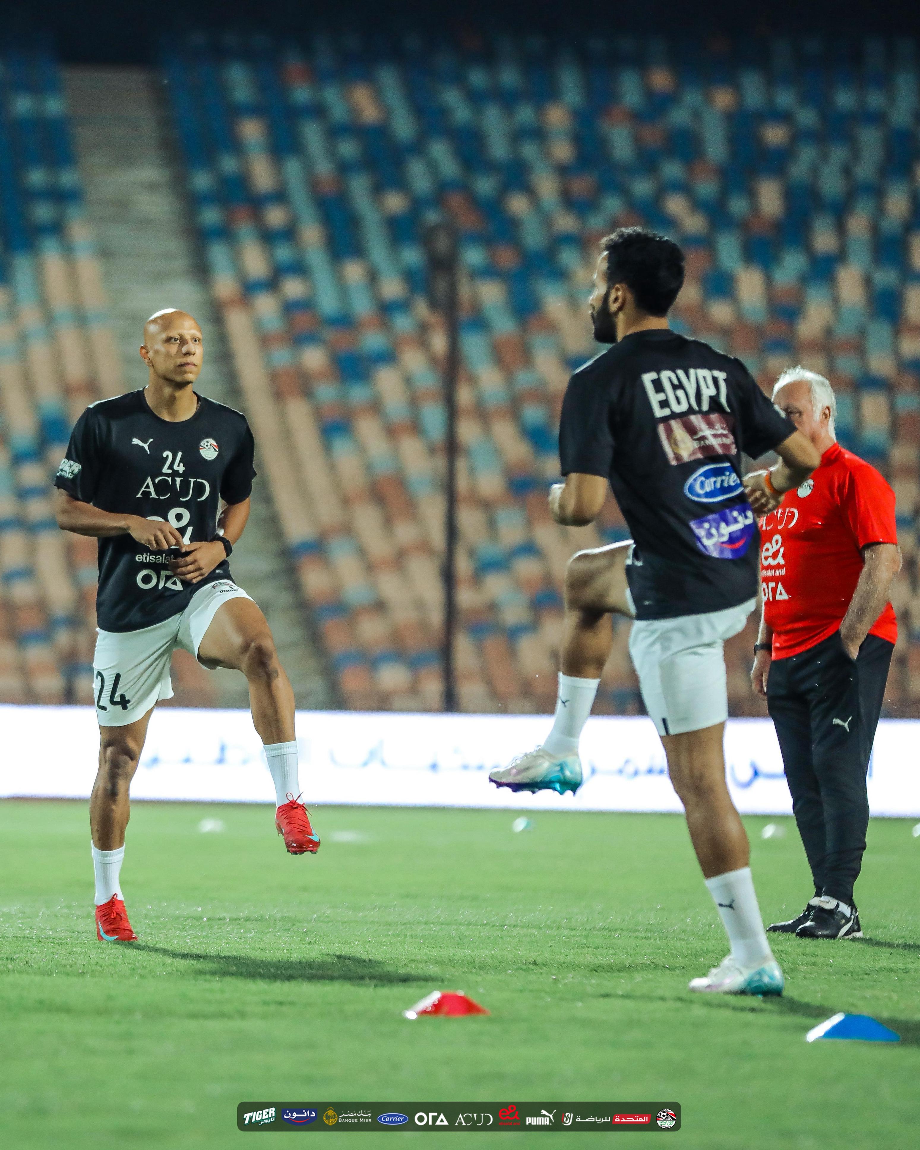 منتخب مصر يواصل تدريباته بإستاد القاهرة استعدادًا لمواجهة إثيوبيا