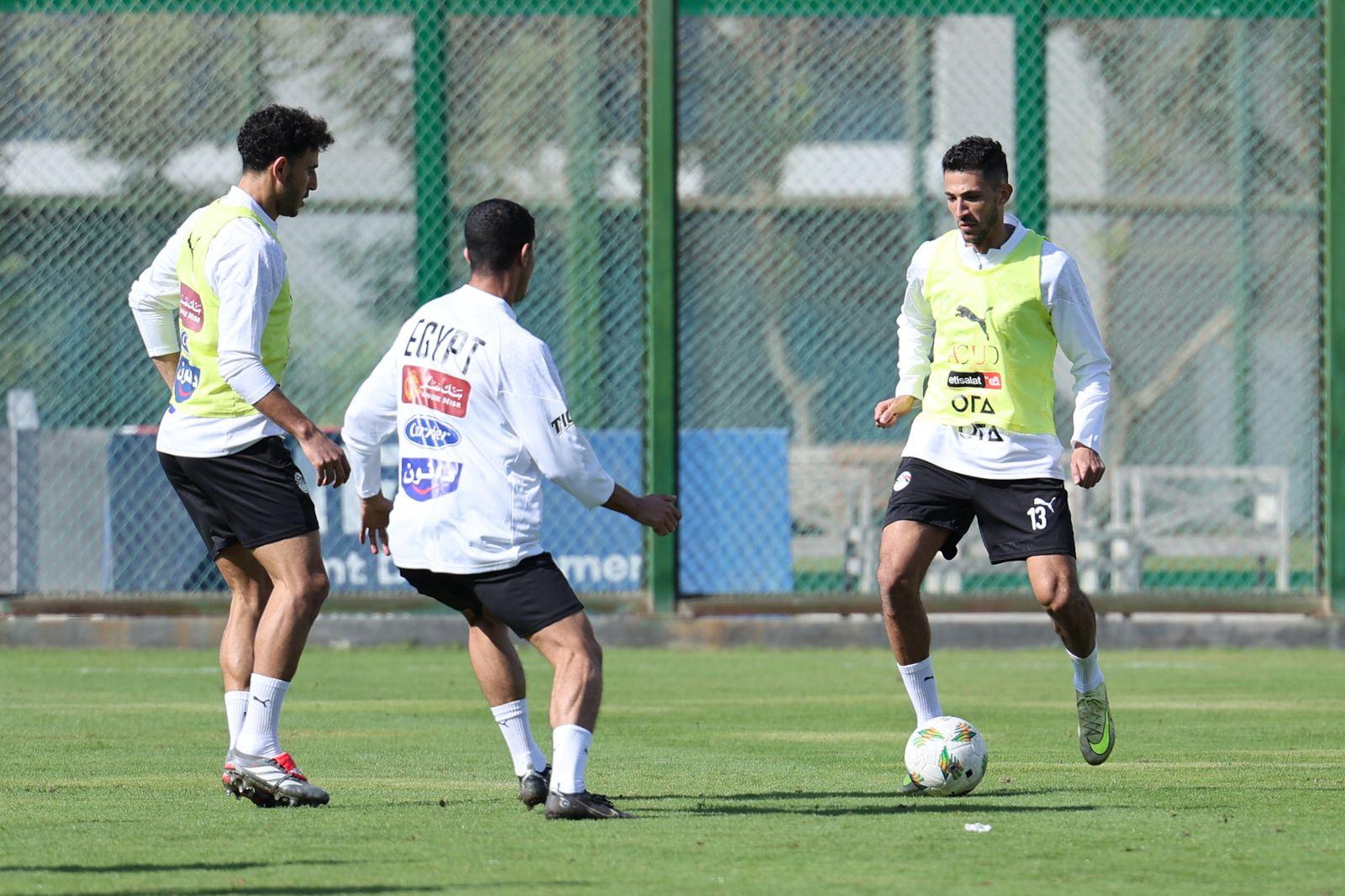 تدريبات منتخب مصر في مركز المنتخبات الوطنية استعدادا لأمم أفريقيا