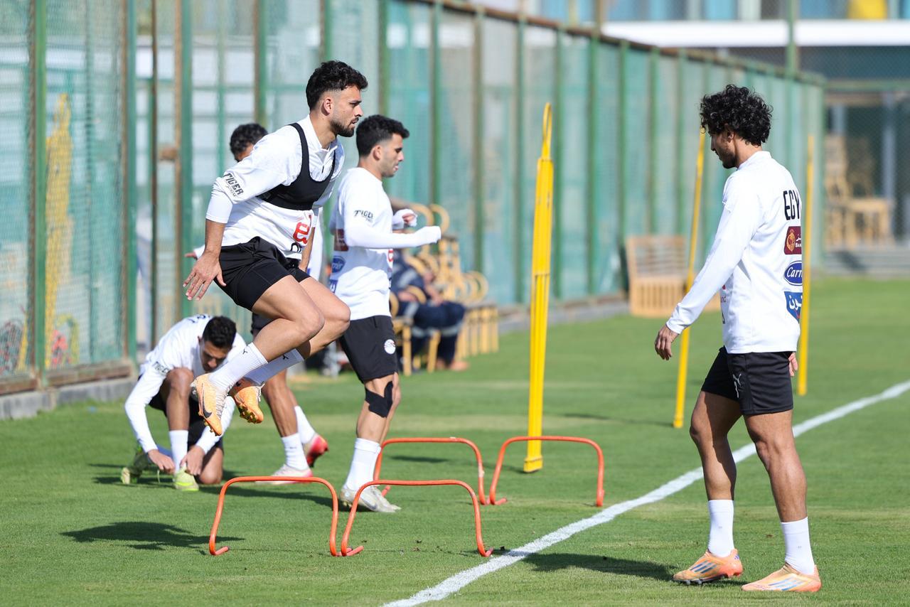 تدريبات منتخب مصر في مركز المنتخبات الوطنية استعدادا لأمم أفريقيا