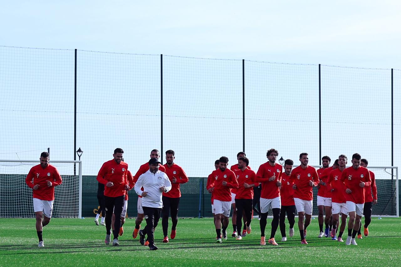 منتخب مصر يواصل تدريباته استعداداً لمواجهة بنين  