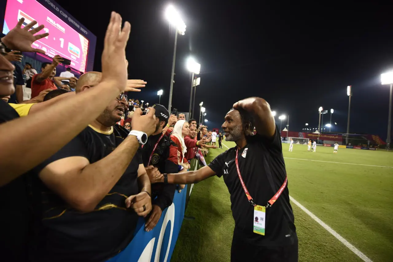 فرحة المنتخب الوطني تحت 17 سنة بعد التعادل مع فنزويلا بعشرة لاعبين