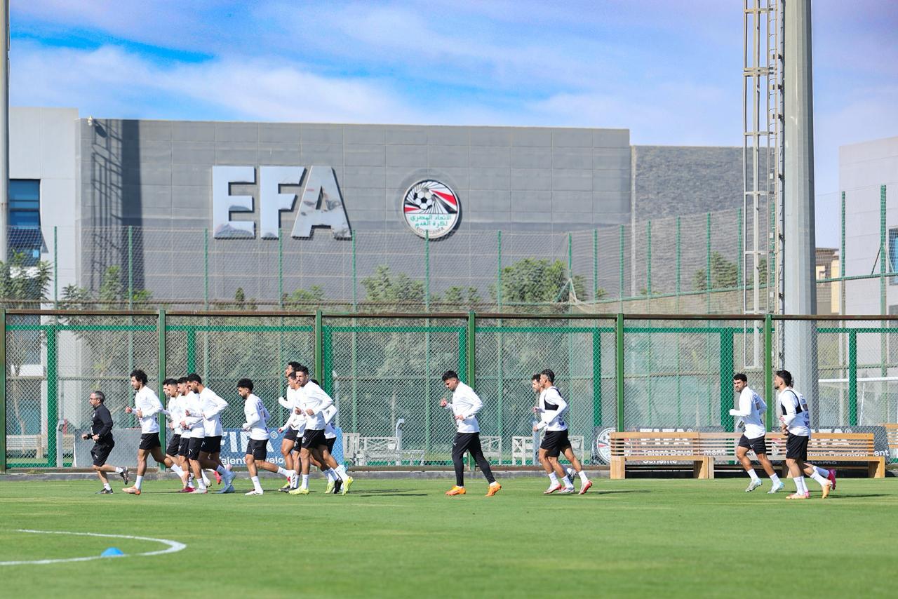 تدريبات منتخب مصر في مركز المنتخبات الوطنية استعدادا لأمم أفريقيا