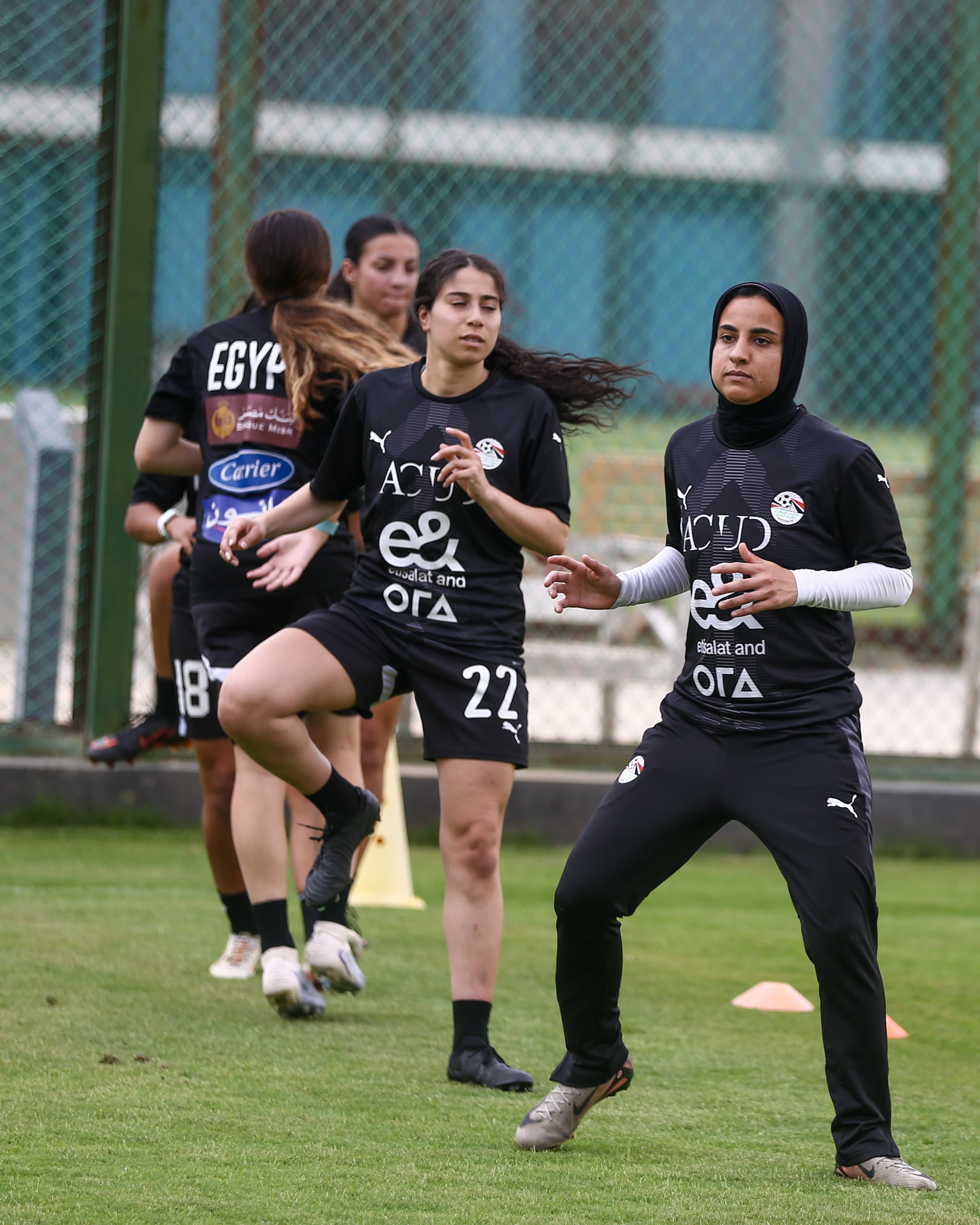 تدريب منتخب الكرة النسائية استعداداً لوديتي تونس