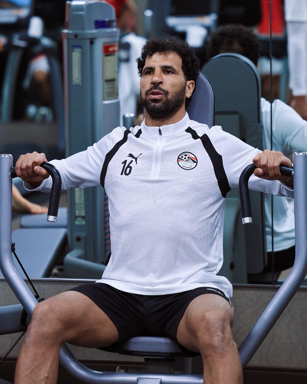 بالصور: تدريبات استشفائية وبدنية للاعبي منتخب مصر بفندق الإقامة 