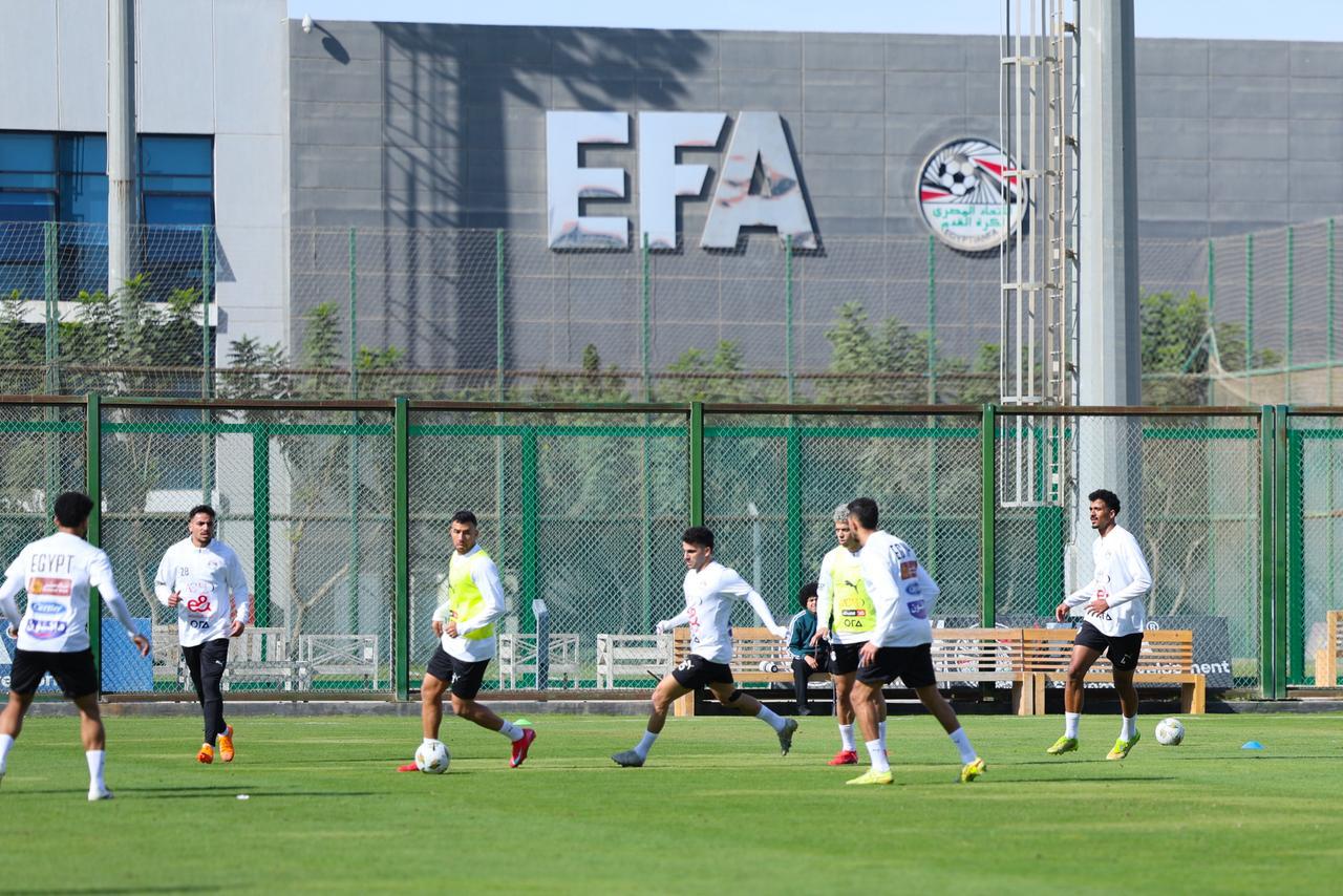 تدريبات منتخب مصر في مركز المنتخبات الوطنية استعدادا لأمم أفريقيا