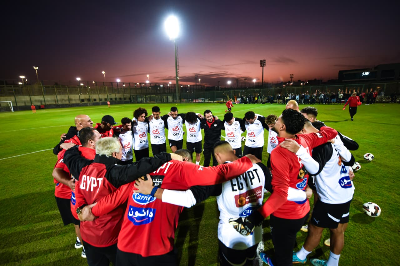منتخب مصر المشارك في كأس العرب يختتم تدريباته قبل السفر للدوحة