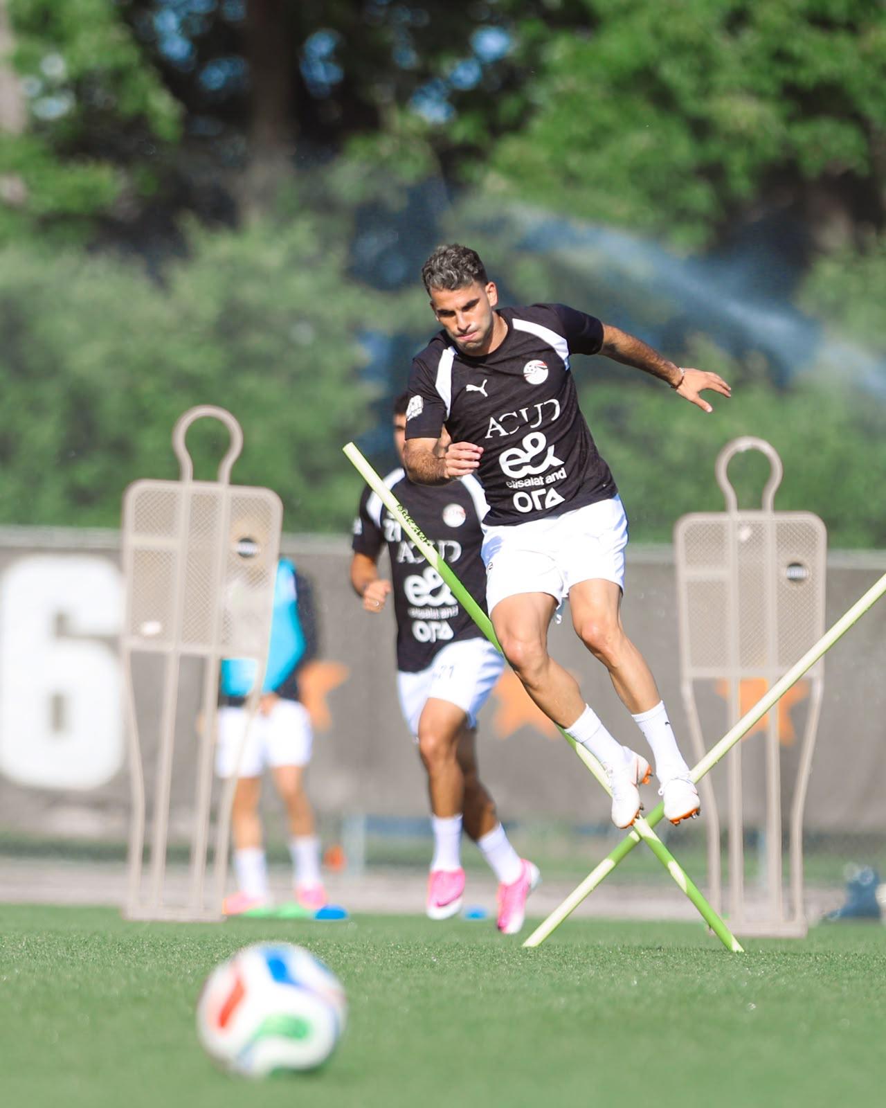 منتخب مصر يواصل تدريباته استعداداً لودية البرازيل  