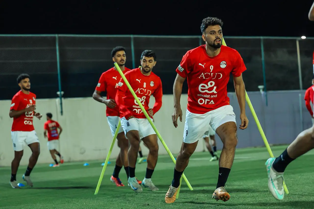منتخب مصر يختتم تحضيراته لمواجهة أوزبكستان في دورة العين