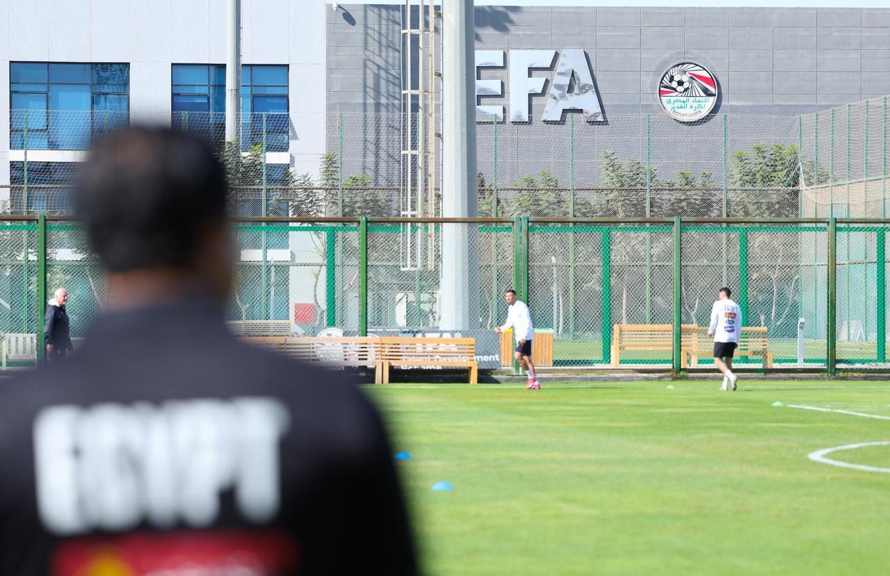 تدريبات منتخب مصر في مركز المنتخبات الوطنية استعدادا لأمم أفريقيا