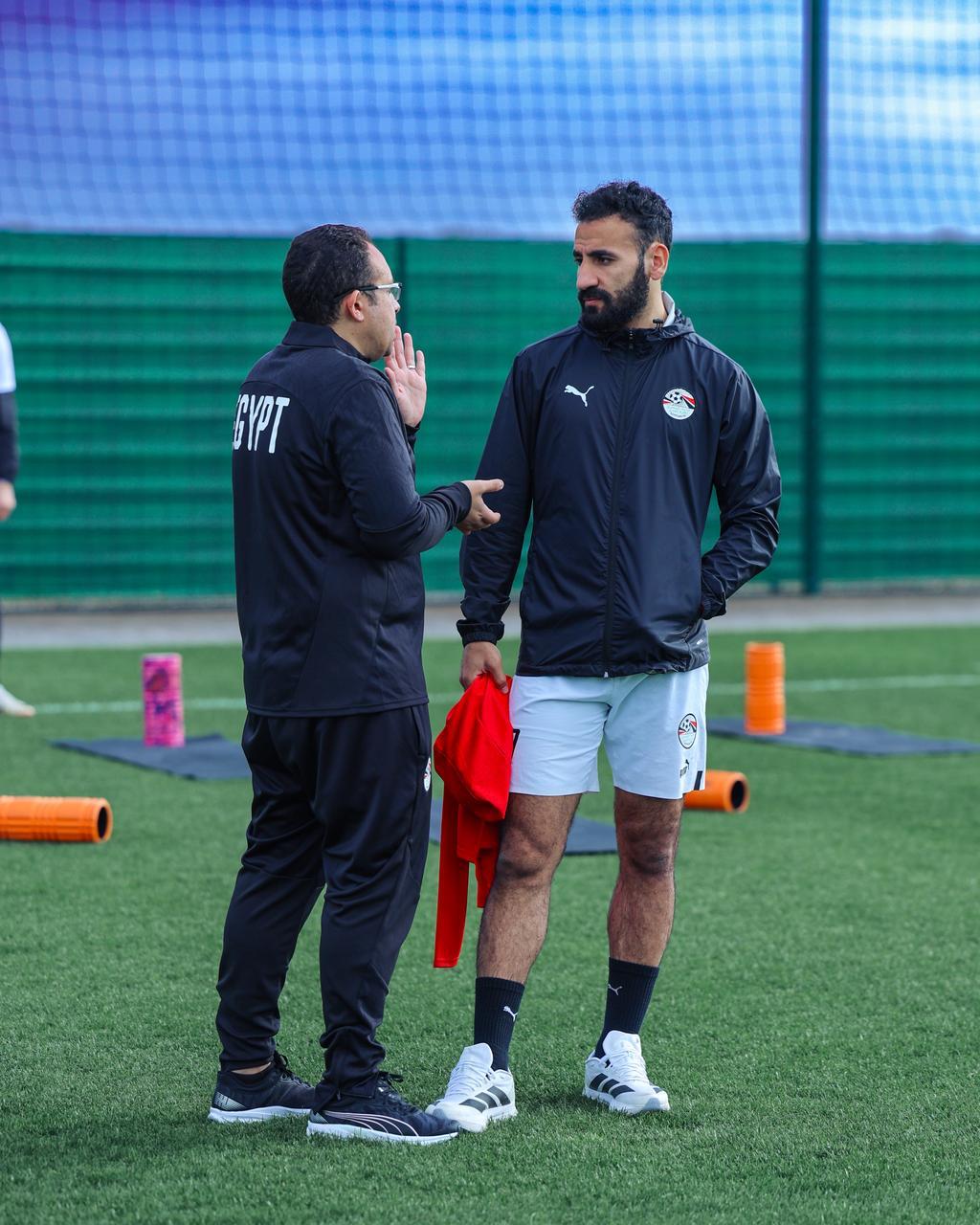 منتخب مصر يختتم تدريباته قبل مواجهة بنين غدًا