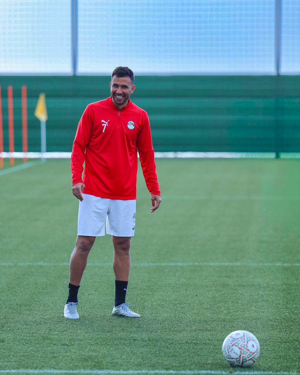 منتخب مصر يختتم تدريباته قبل مواجهة بنين غدًا
