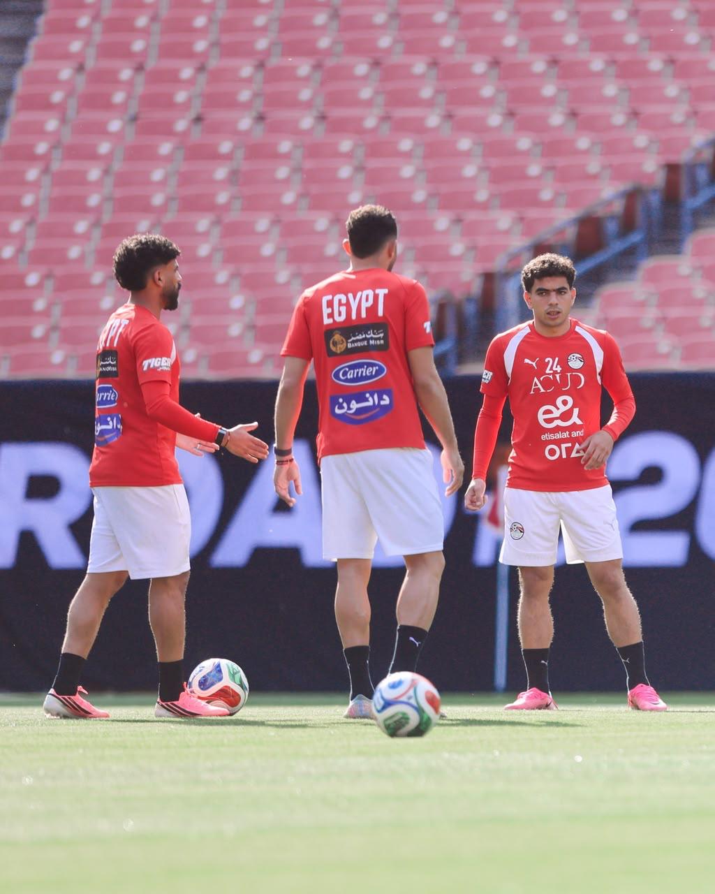 منتخب مصر يختتم تدريباته استعداداً لمواجهة البرازيل ودياً
