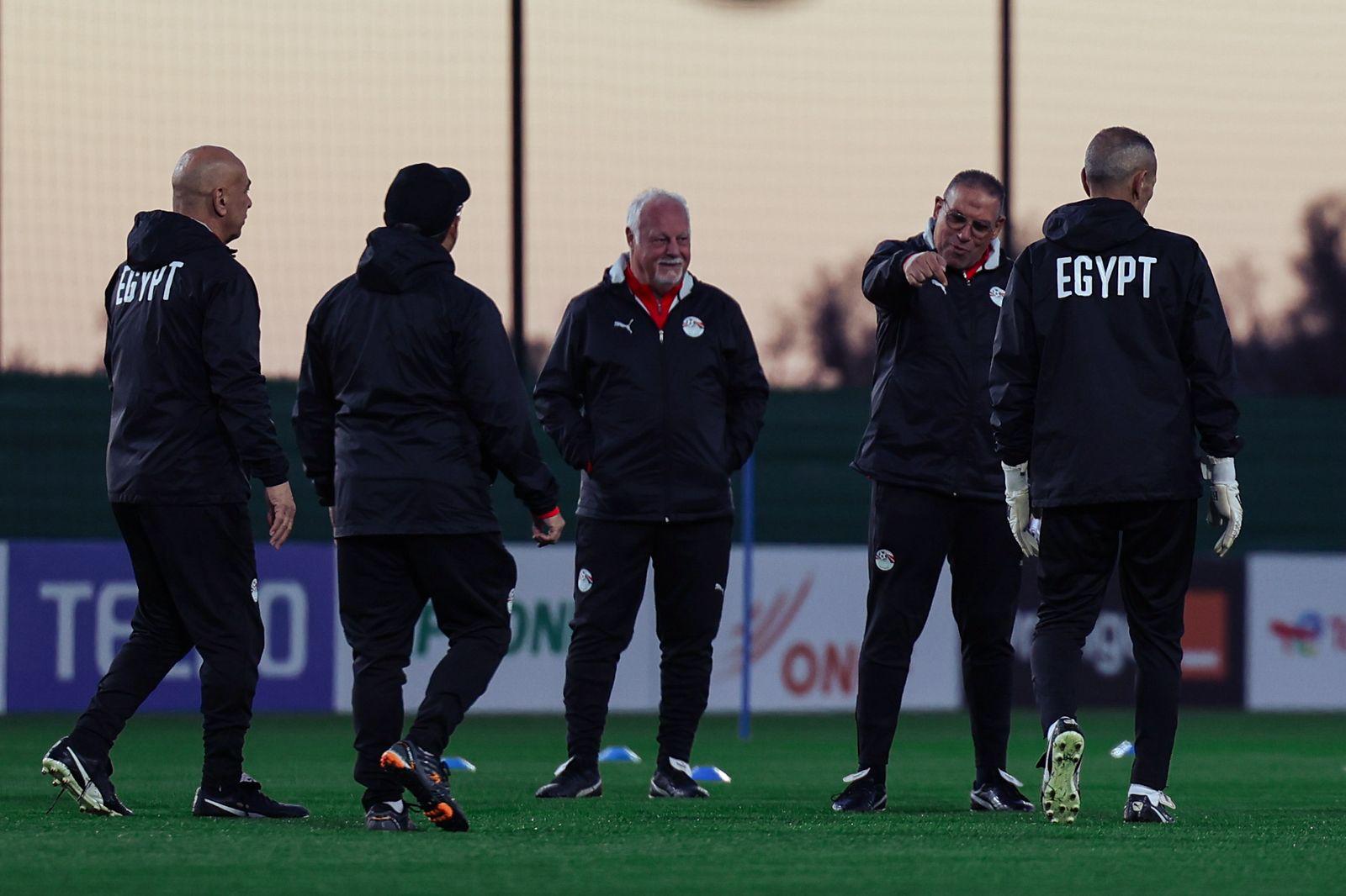 منتخب مصر يواصل تدريباته قبل مواجهة كوت ديفوار