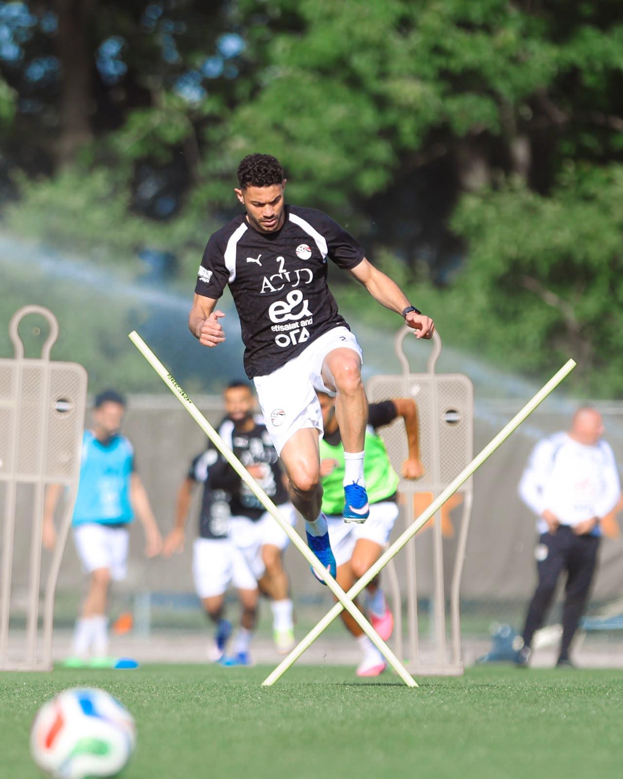 منتخب مصر يواصل تدريباته استعداداً لودية البرازيل  